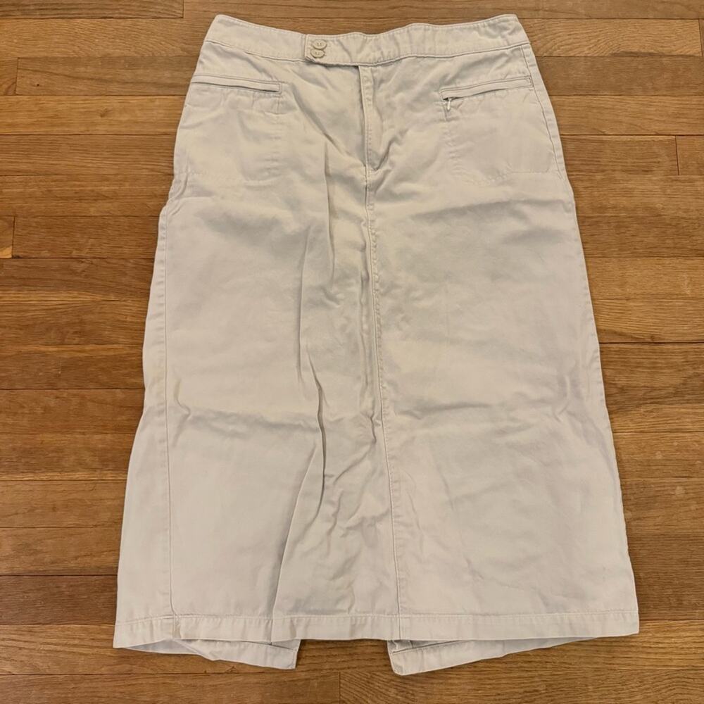 Sonoma cream chino maxi skirt size 14
 b49